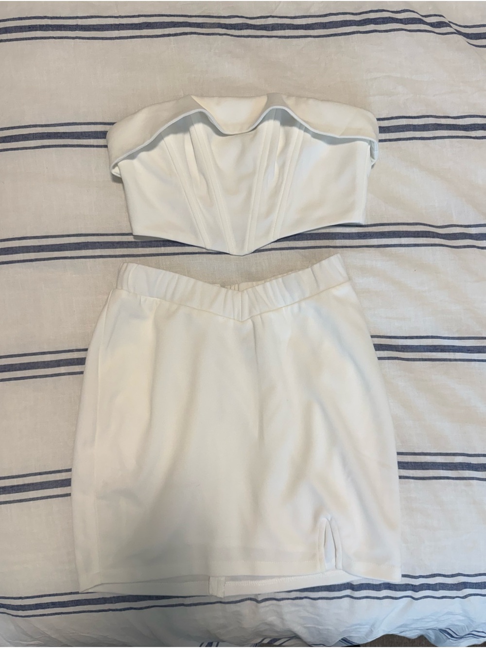 Princess Polly White High-Rise Mini Skort